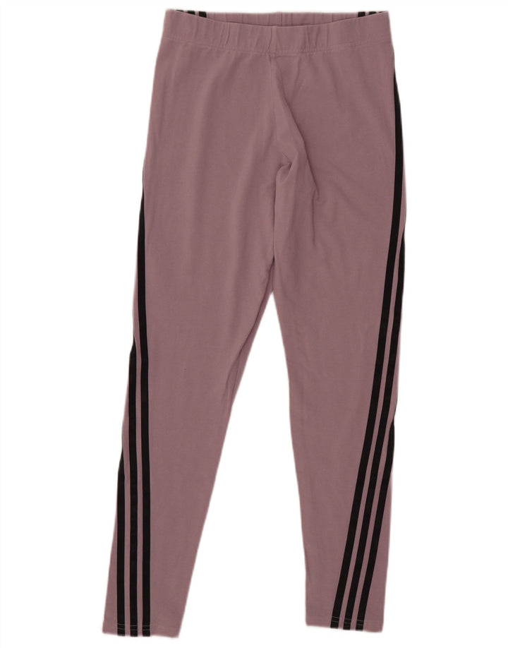 Pantaloni da tuta aderenti da donna ADIDAS UK 12/14 Rosa medio