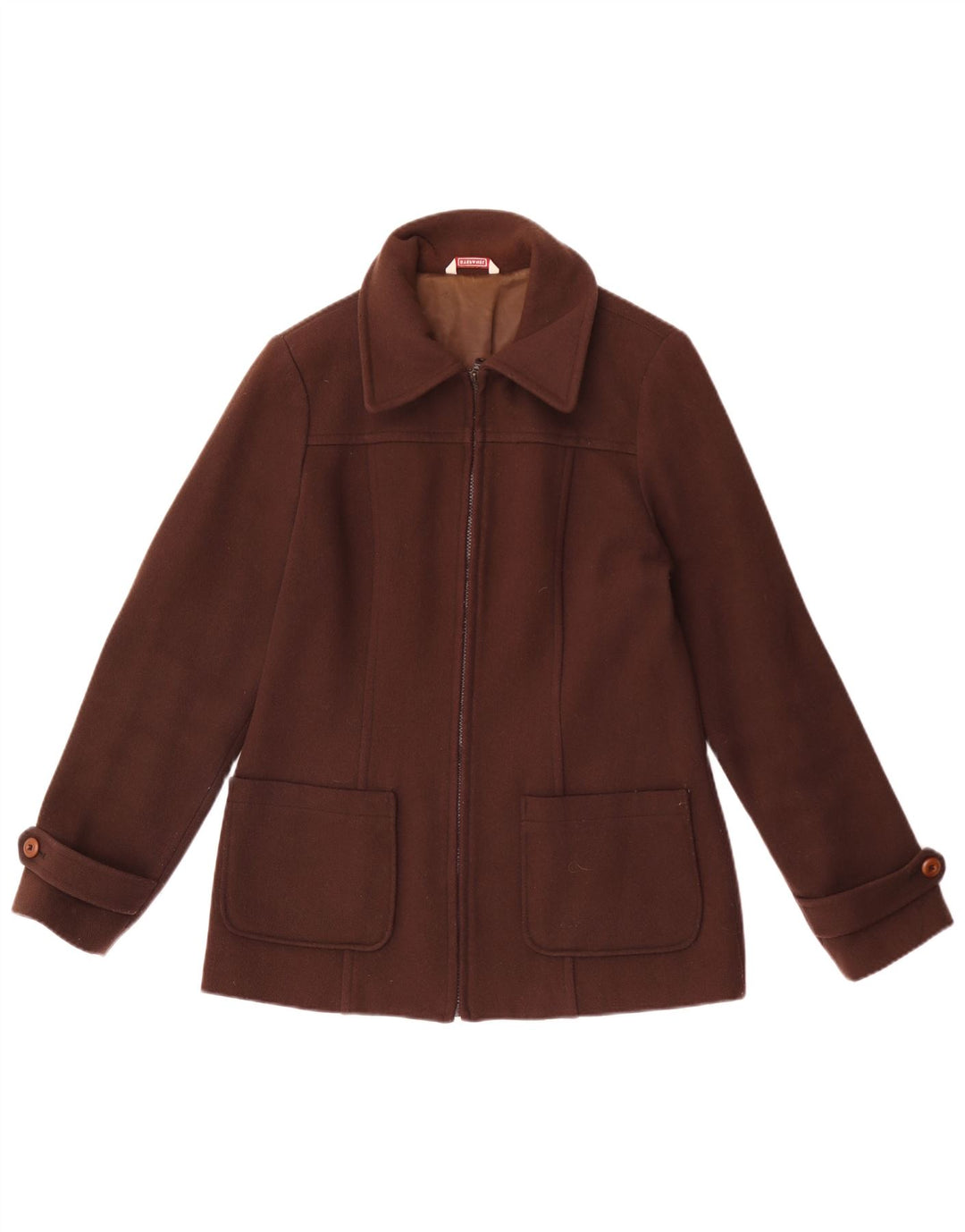Giubbotto bomber da donna Stefanel UK 16 grande lana marrone