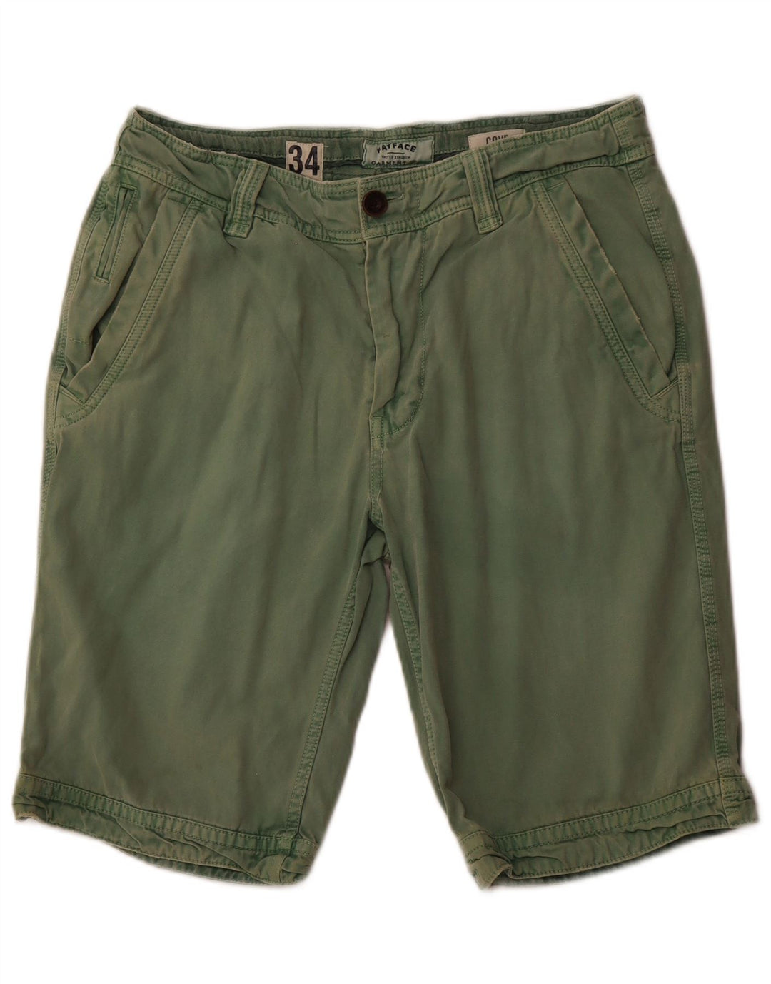 Pantaloncini chino da uomo FAT FACE W34 Large in cotone verde