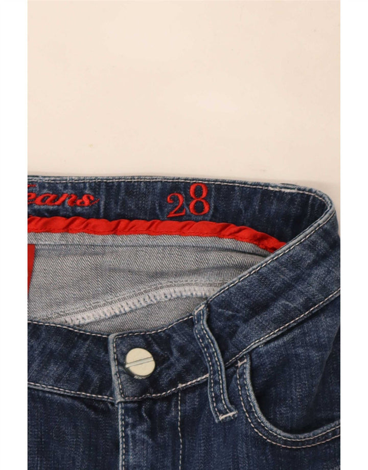 Gonna in denim da donna Guess W28 Blu medio