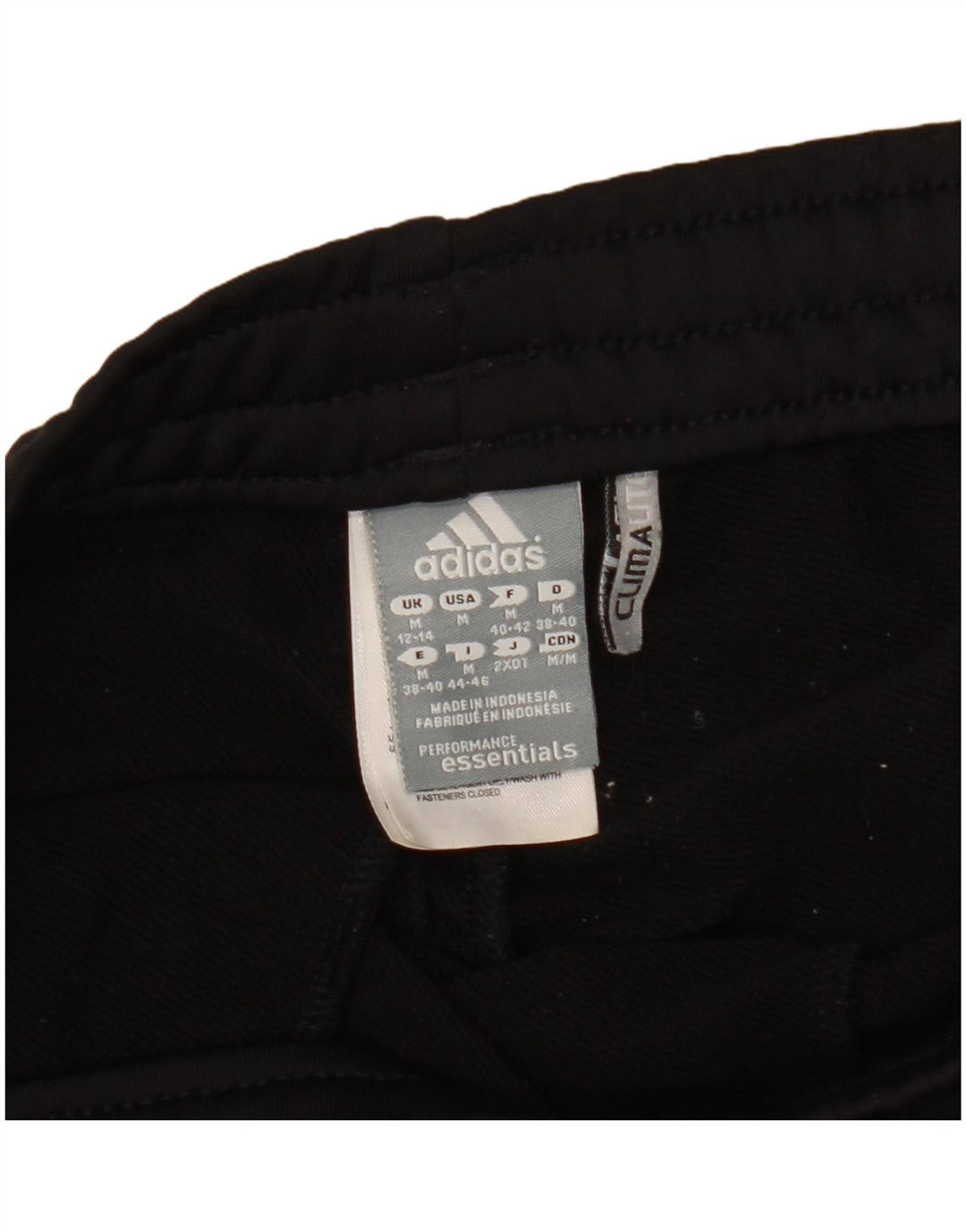 Pantaloni da tuta da donna Adidas UK 12/14 Medium Nero Poliestere