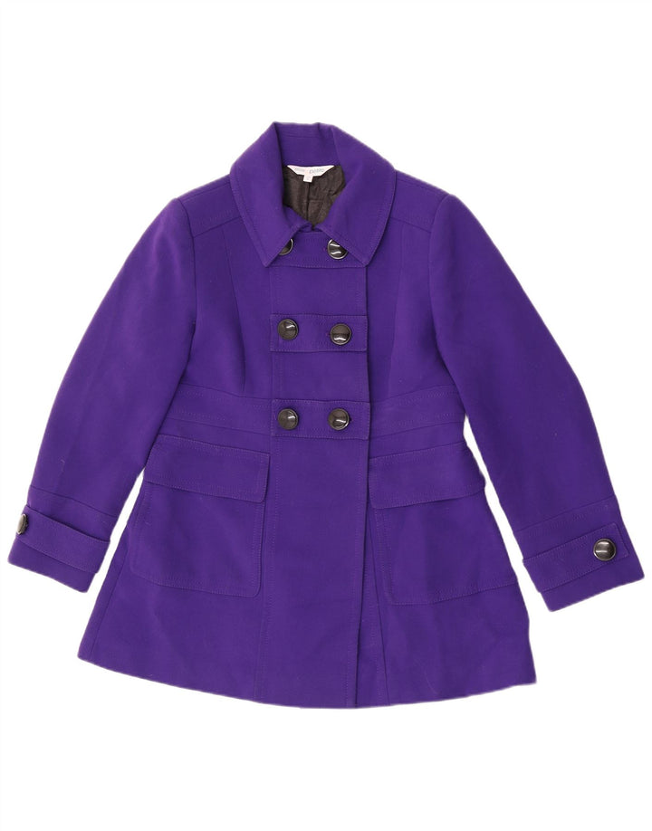 Cappotto da marinaio da donna Marks & Spencer UK 12 Poliestere viola medio