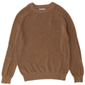Maglione maglione girocollo da uomo Zara in cotone marrone medio