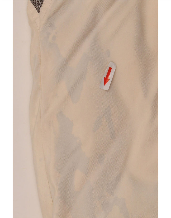 Giacca da sci sportiva da uomo con vestibilità ampia con cappuccio IT 46 Small White Colourblock