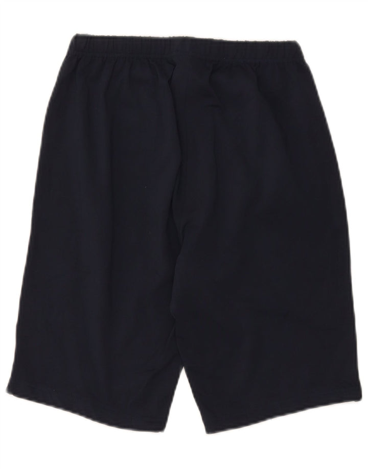 ASICS Mens Graphic Sport Shorts Medium  Navy Blue Polyester