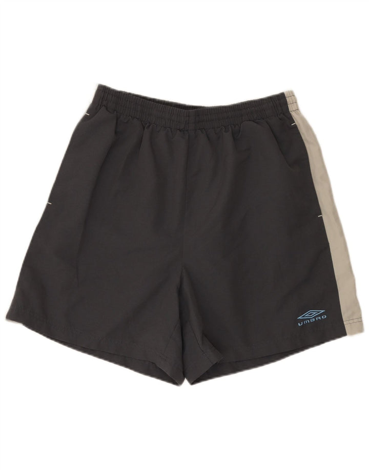 Pantaloncini sportivi Umbro da uomo XL in poliestere color block grigio