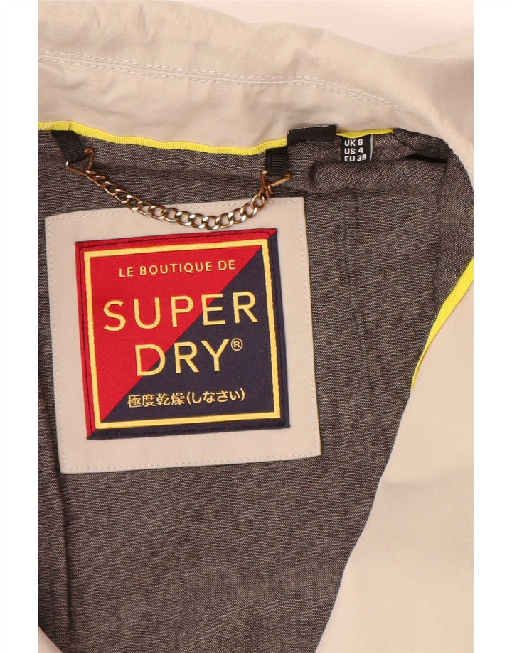 Cappotto da marinaio da donna Superdry UK 8 piccolo poliestere grigio