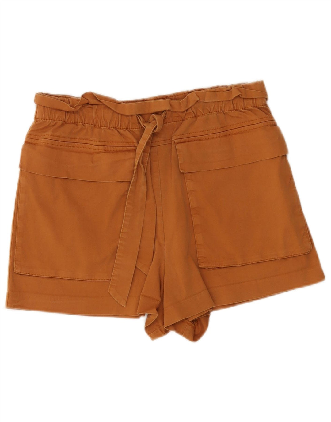 Pantaloni caldi a vita alta da donna Zara medi W28 marroni
