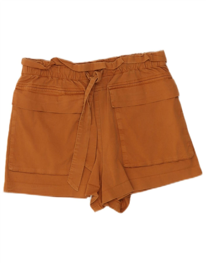 Pantaloni caldi a vita alta da donna Zara medi W28 marroni