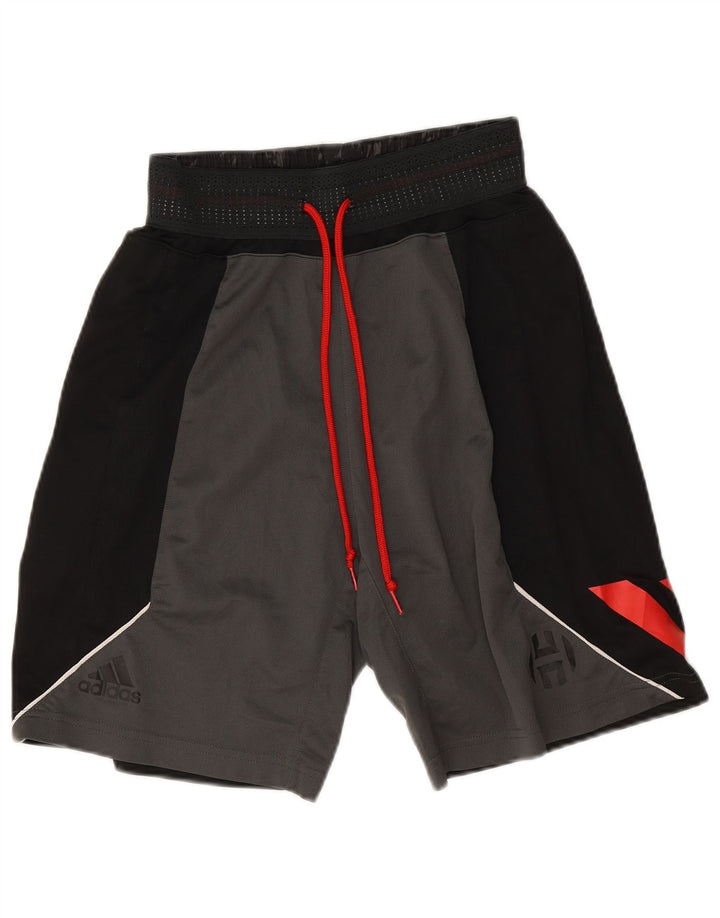Pantaloncini sportivi ADIDAS Aeroready da uomo in poliestere color block grigio medio