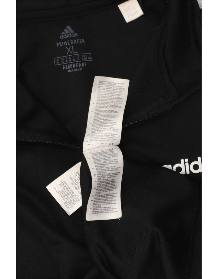 Adidas Uomo Aeroready Zip Collo Pullover Tuta Top XL Poliestere Nero