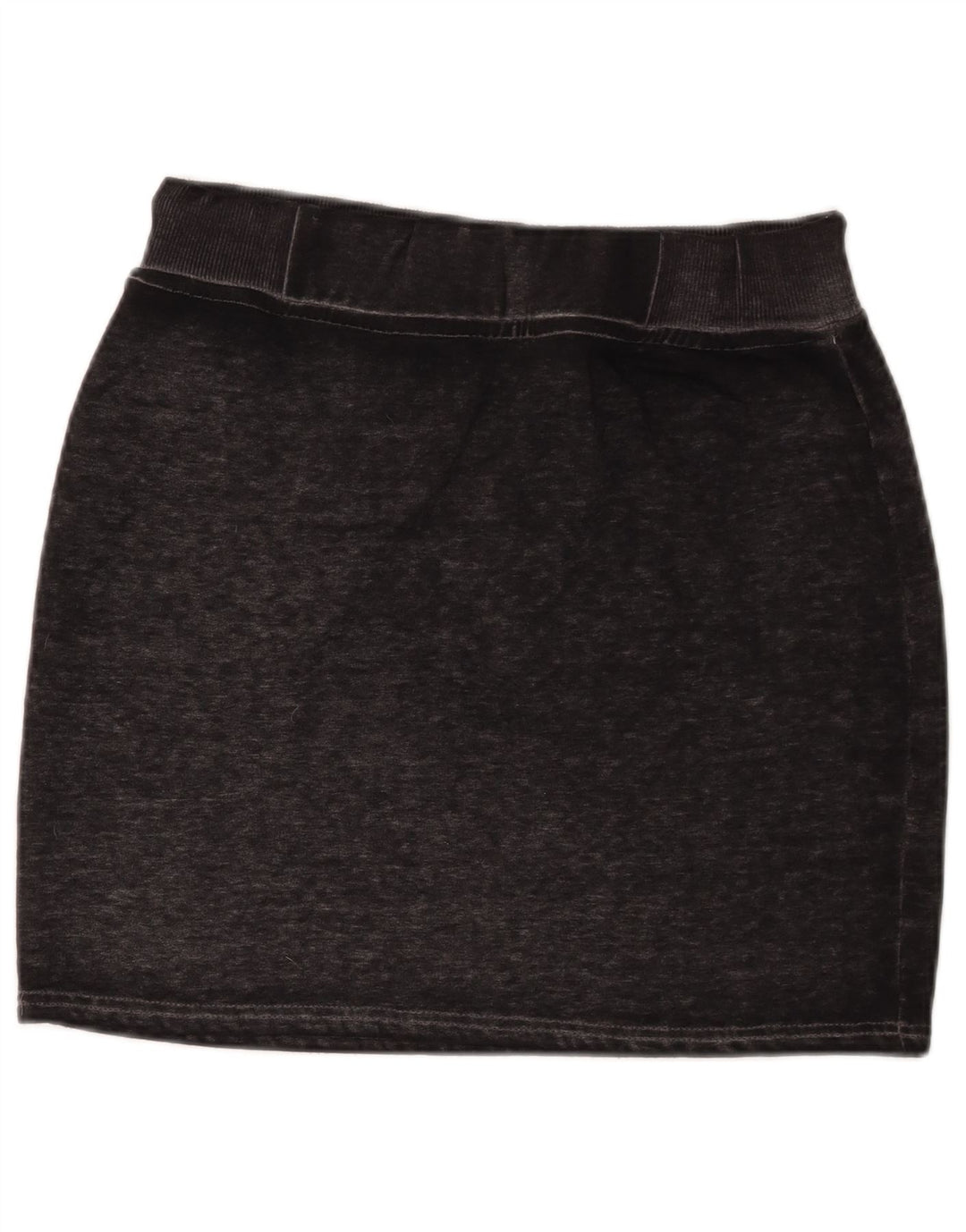 Minigonna grafica da donna Superdry media W30 cotone chiazzato nero