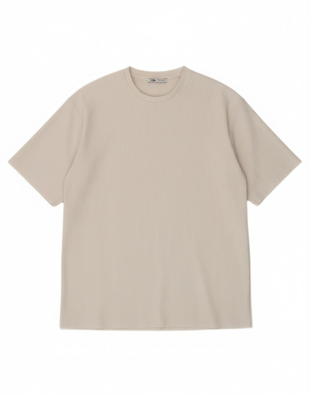 ZARA Mens T-Shirt Top Medium Grey Polyester