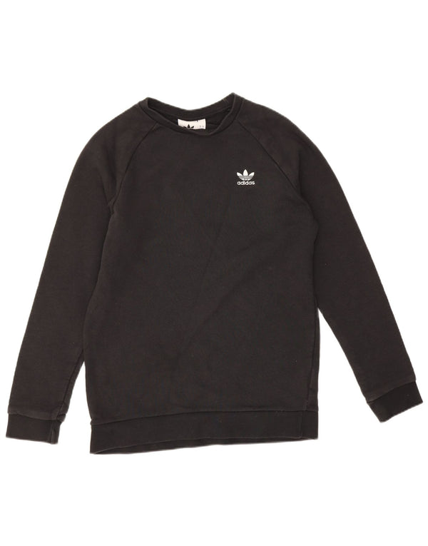 Felpa Adidas Uomo Maglione Piccolo Cotone Nero