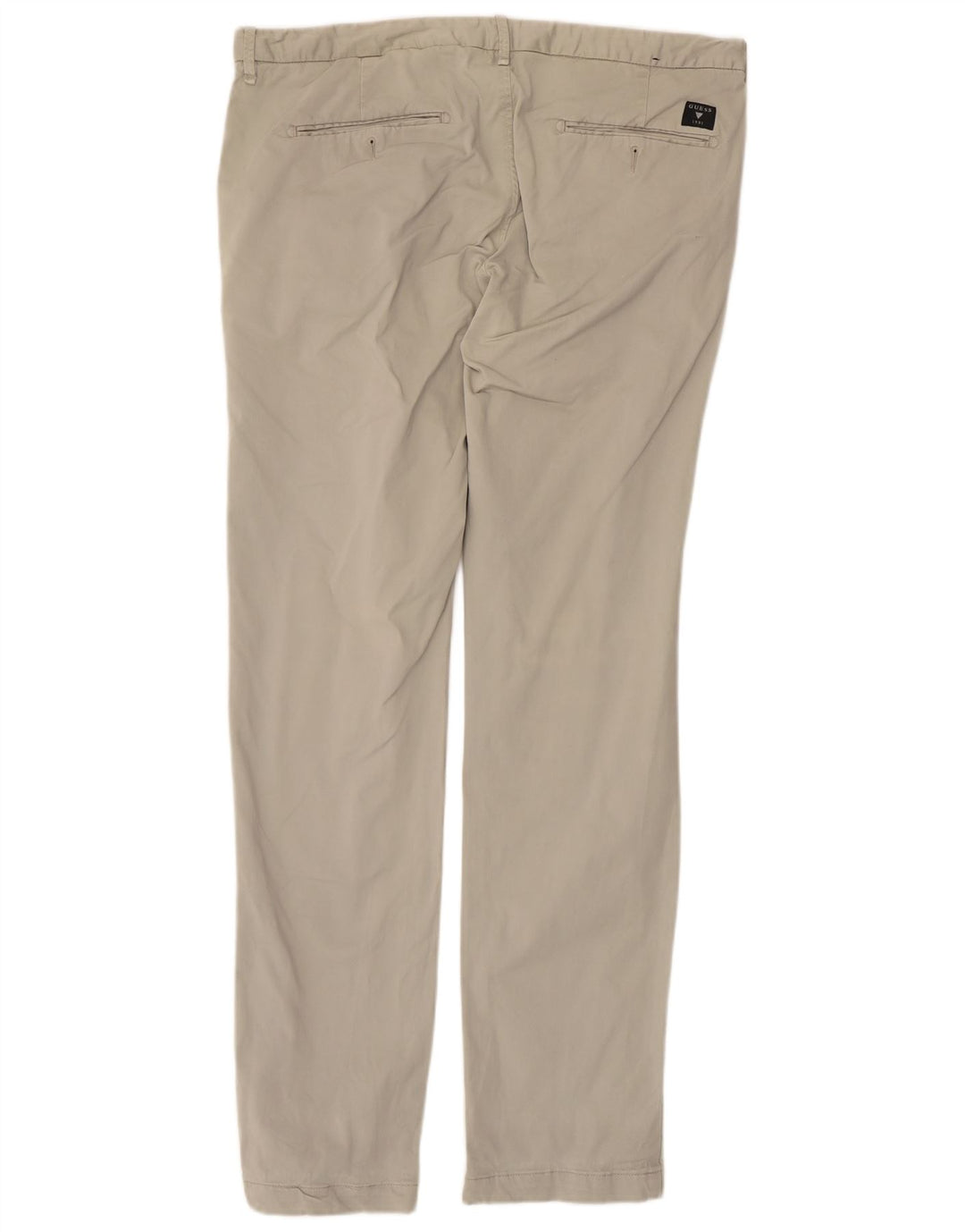 Pantaloni chino slim da uomo GUESS W36 L33 in cotone beige