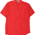 WRANGLER Mens Short Sleeve Shirt Large Red Cotton Vintage Wrangler and Second-Hand Wrangler from Messina Hembry 
