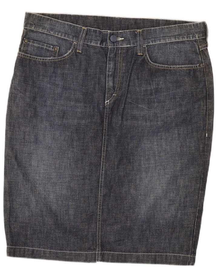 Gonna di jeans da donna Mustang W34 grande blu navy