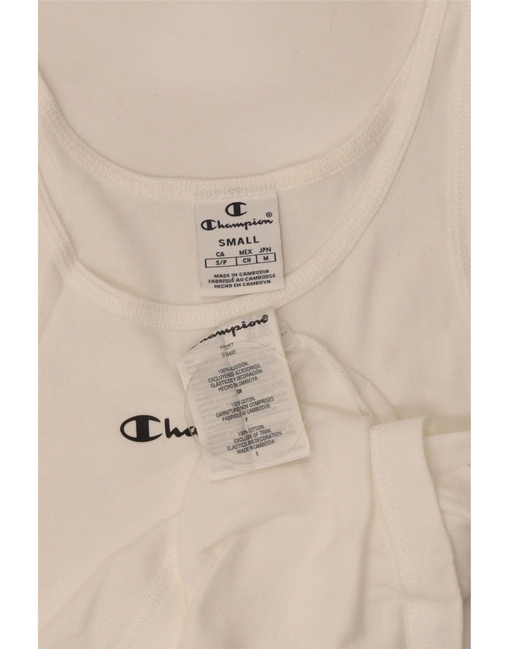 Canotta da donna Champion UK 8 piccola in cotone bianco