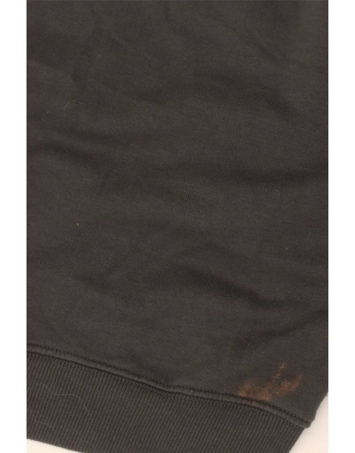 Felpa corta da donna Zara UK 14 Poliestere grigio medio