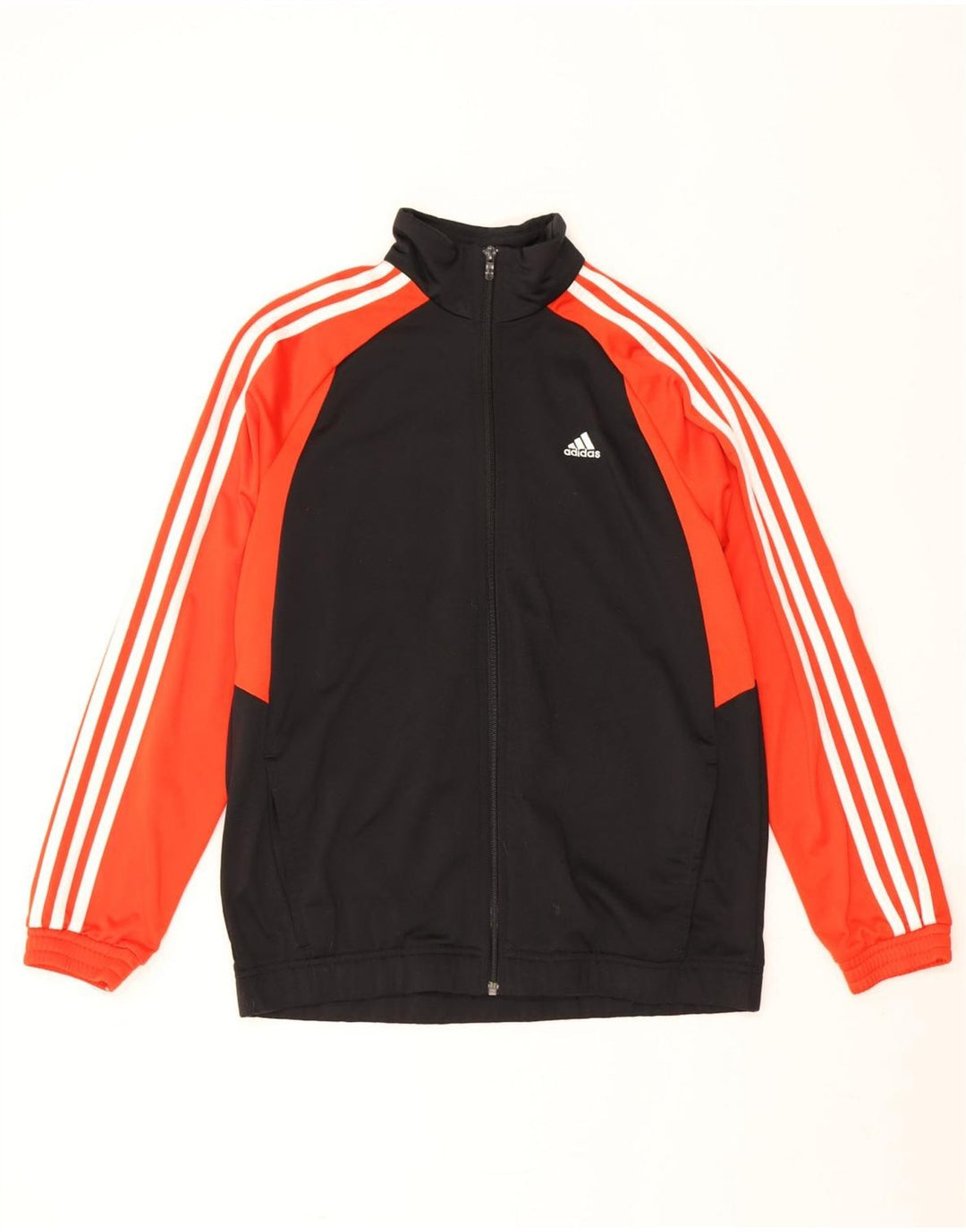 Giacca da tuta da ragazzo Adidas 15-16 anni in poliestere color block nero