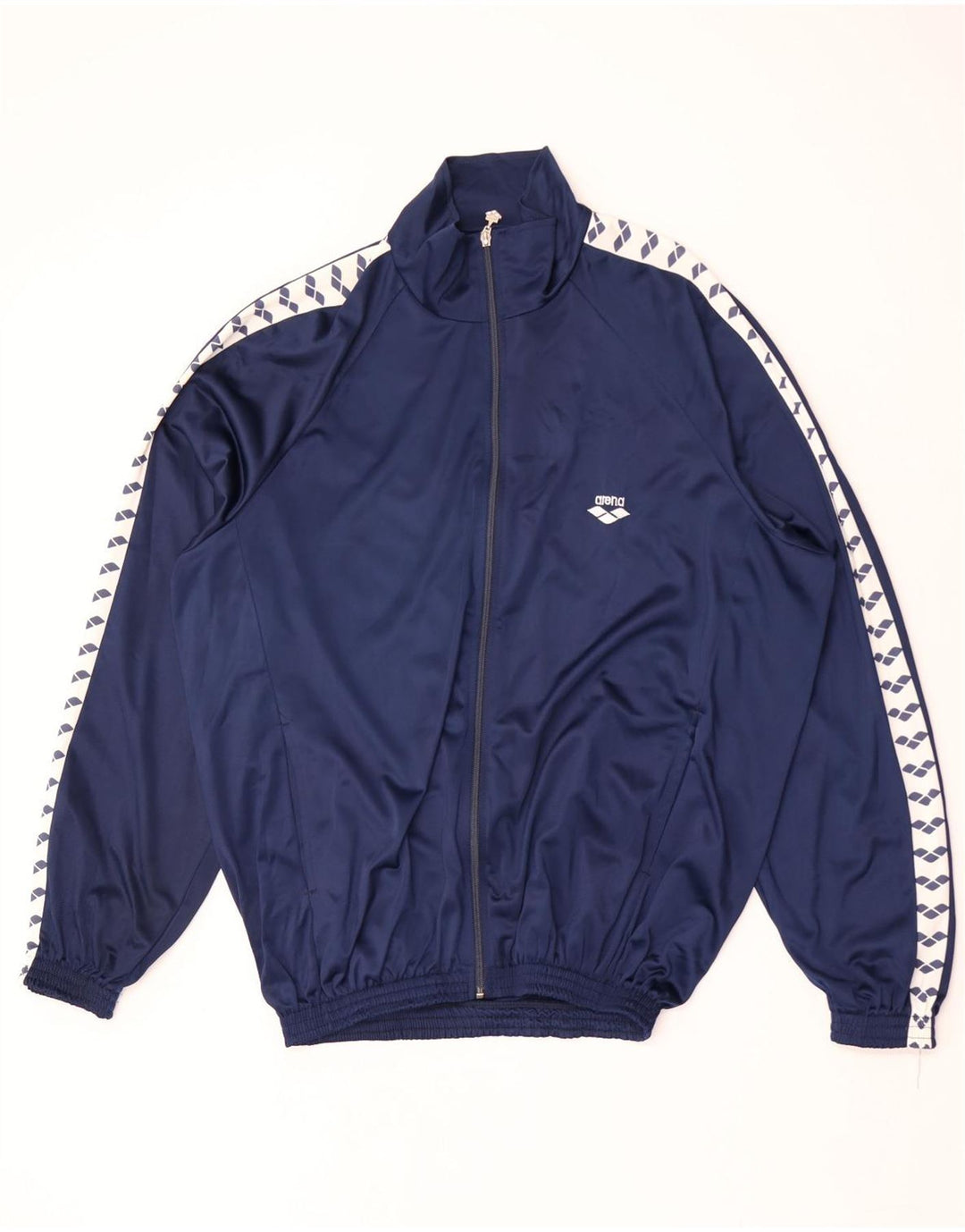 Giacca da ginnastica grafica da uomo Arena XL XL in poliestere color block blu navy