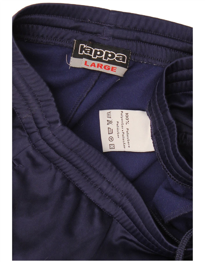 Pantaloni da tuta da uomo KAPPA grandi in poliestere blu navy