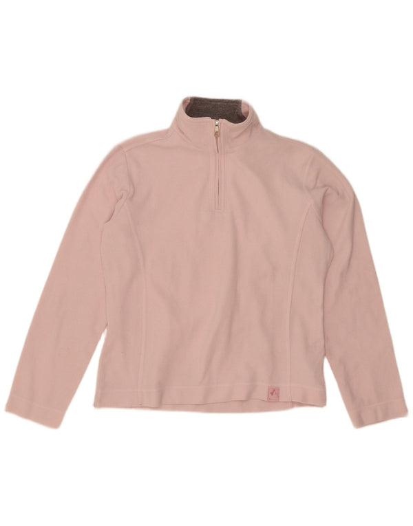 Maglione in pile da donna con collo e zip Champion UK 16 grande poliestere rosa