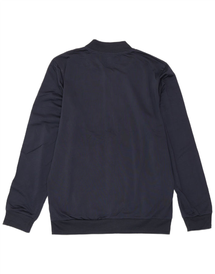 Giacca da ginnastica da uomo ADIDAS media blu navy in poliestere