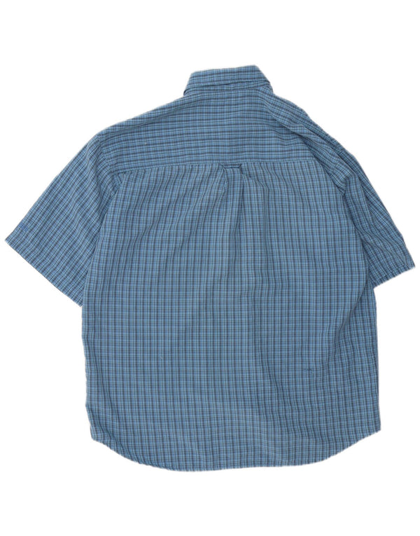 Camicia a maniche corte da uomo COLUMBIA XL blu a quadri modal