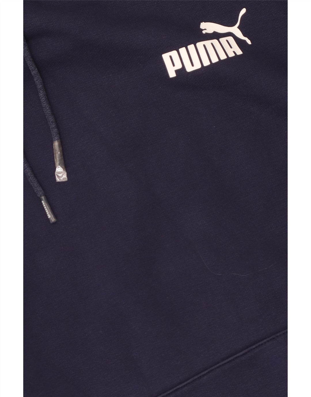 Felpa con cappuccio grafica da uomo Puma media cotone blu navy