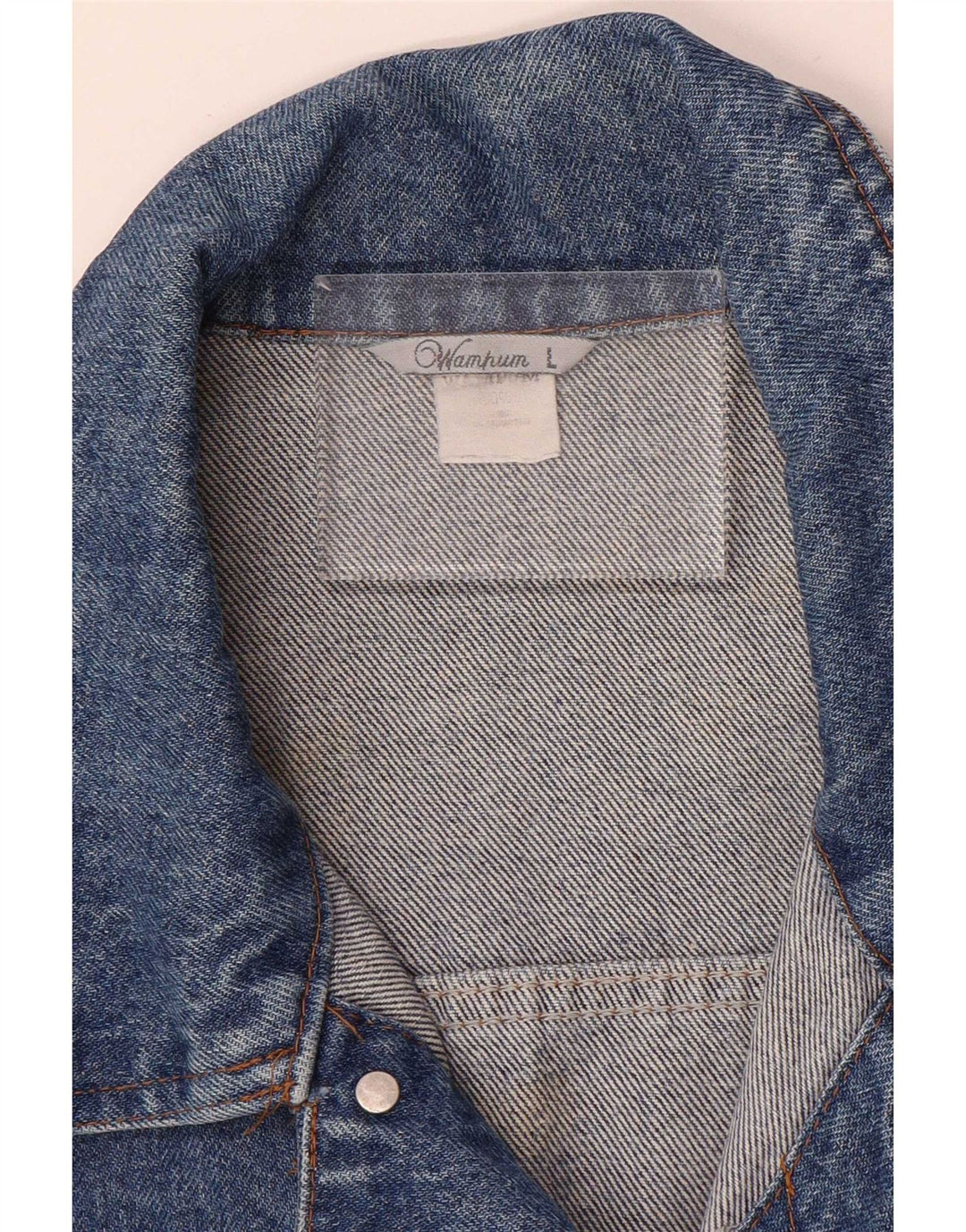 Giacca di jeans da uomo Wampum UK 40 grande cotone blu