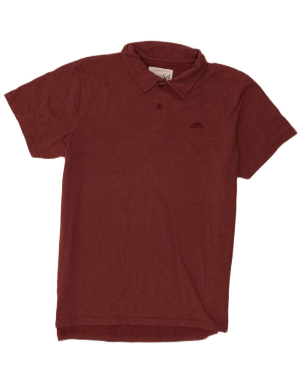 Polo da uomo Weird Fish XL in cotone bordeaux