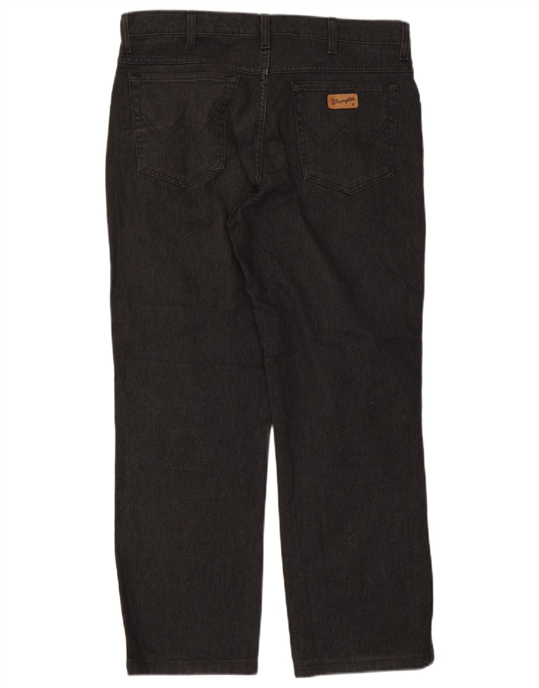Jeans dritti elasticizzati Texas Wrangler da uomo W36 L28 cotone nero