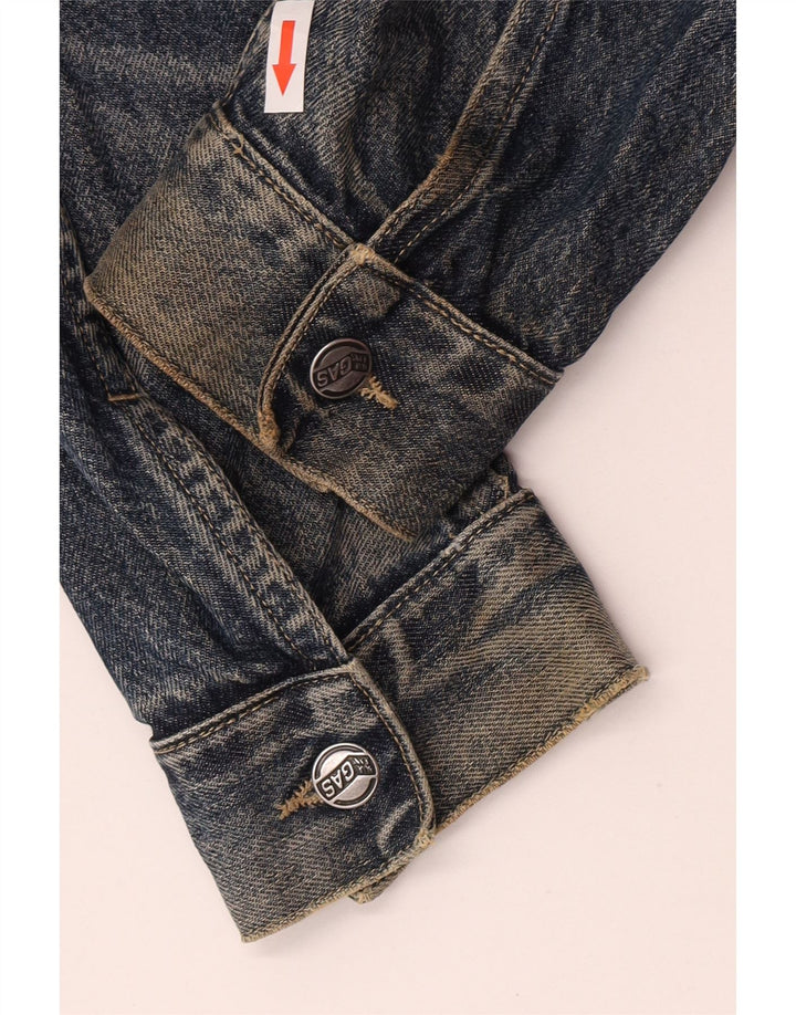 Giacca in denim da donna Gas UK 14 cotone blu navy medio