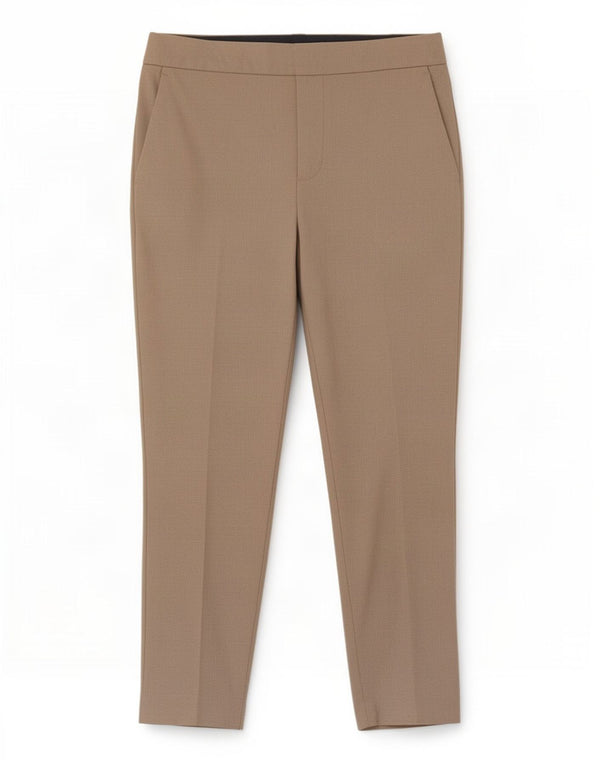 Pantaloni da abito dritti da donna Zara medi W28 L27 poliestere beige