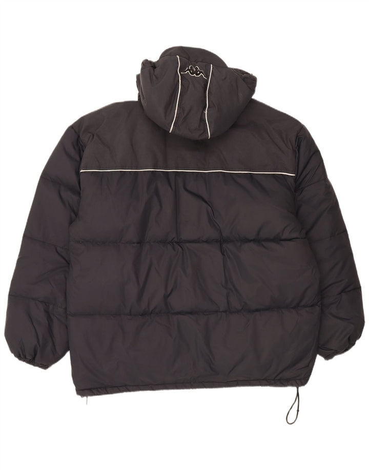 Giacca imbottita con cappuccio da uomo Kappa UK 44 2XL nylon nero