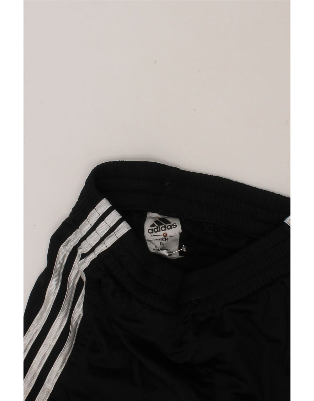 ADIDAS Boys Tracksuit Trousers 7-8 Years  Black Polyester Vintage Adidas and Second-Hand Adidas from Messina Hembry 