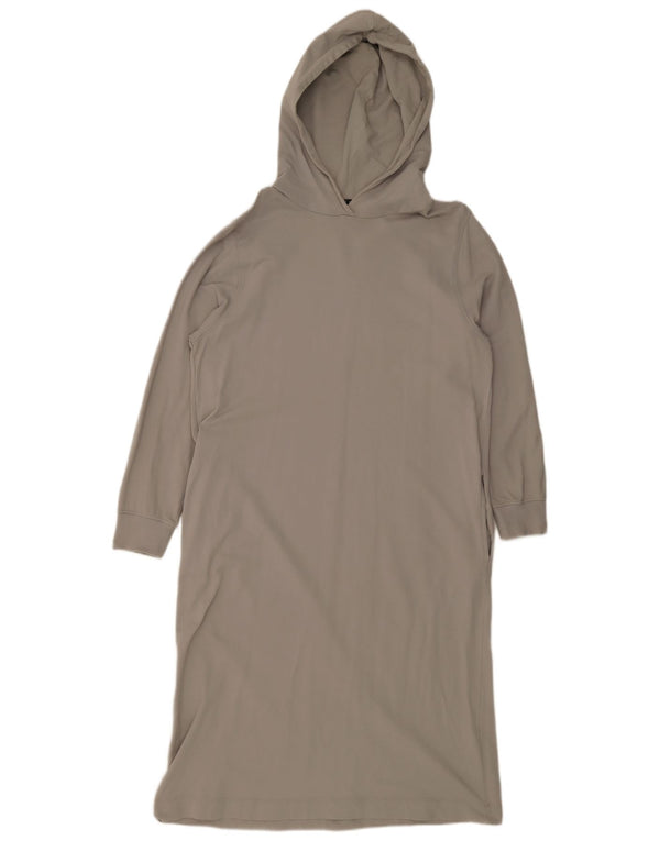 Abito con cappuccio a maniche lunghe da donna Zara UK 16 grande grigio
