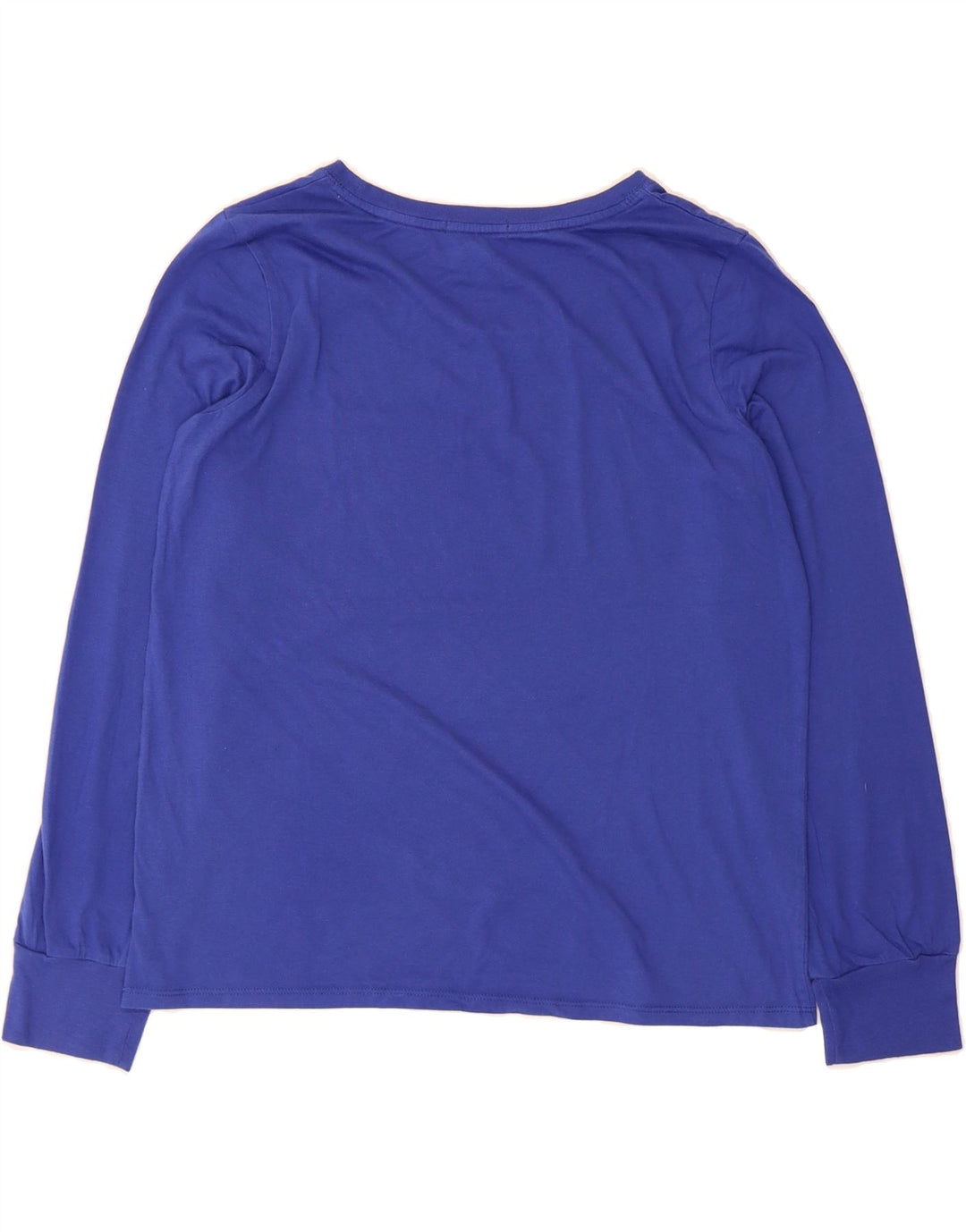 TOMMY HILFIGER Womens Top Long Sleeve UK 14 Medium Blue Cotton Vintage Tommy Hilfiger and Second-Hand Tommy Hilfiger from Messina Hembry 