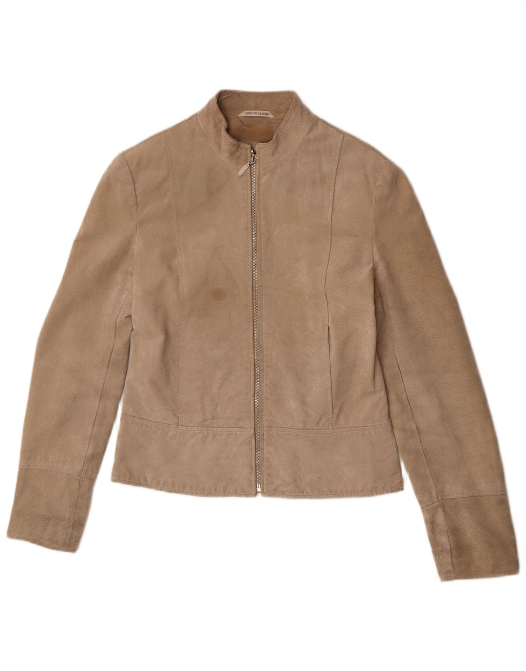 Giacca Pelle Scamosciata Donna Privilegi IT 42 Pelle Beige Medio