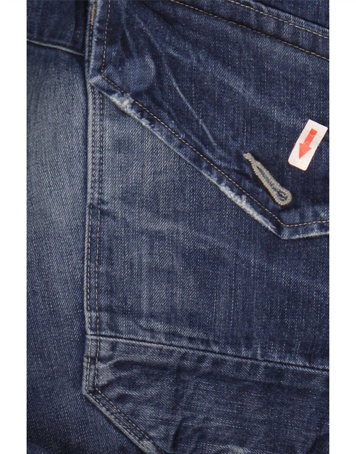 Jeans dritti da uomo G-Star W36 L32 cotone patchwork blu