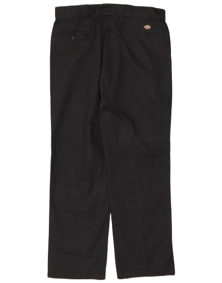 DICKIES Pantaloni chino dritti da uomo 874 dalla vestibilità originale W36 L32 neri