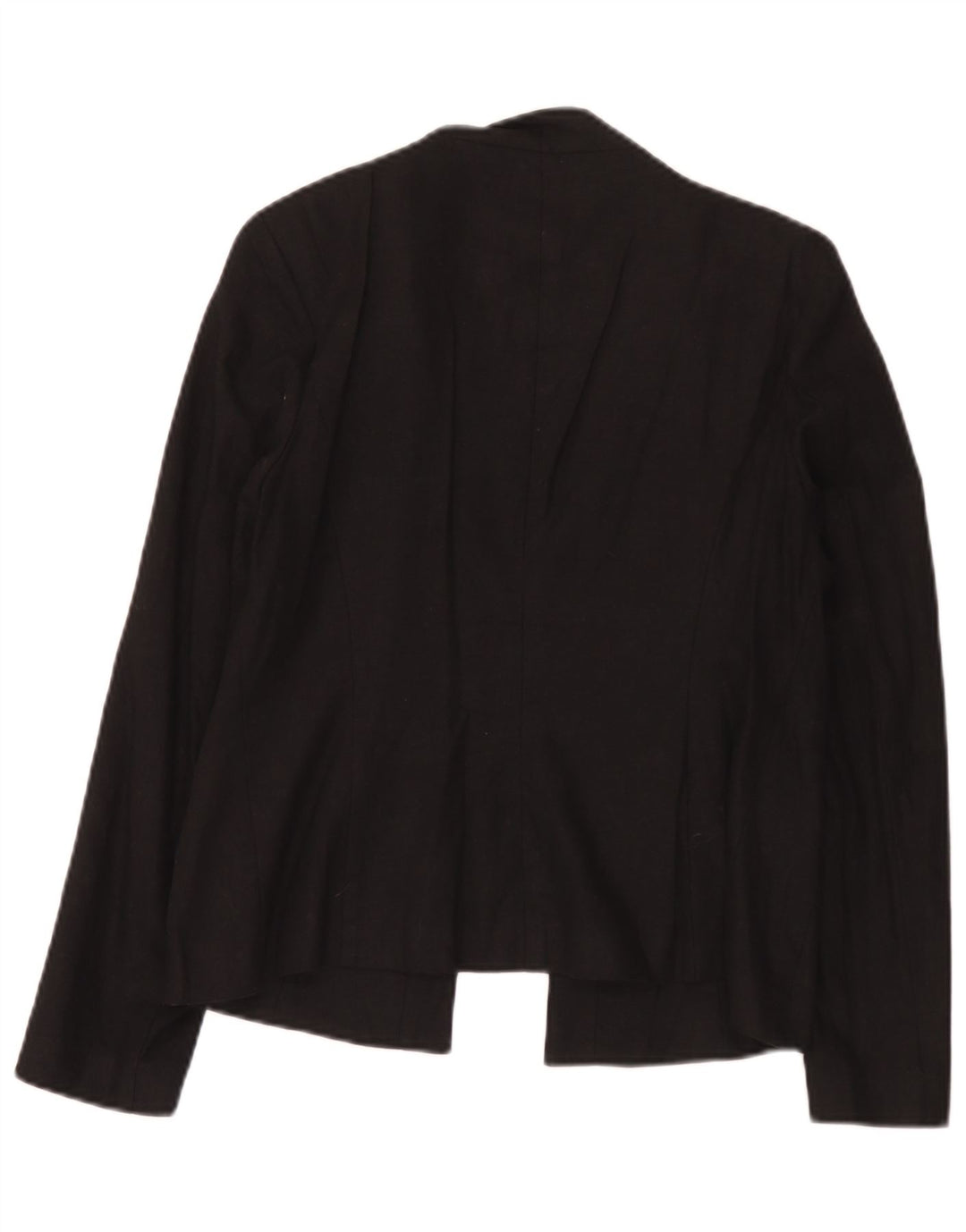 Giacca blazer aperta da donna Marks & Spencer UK 12 lino medio nero