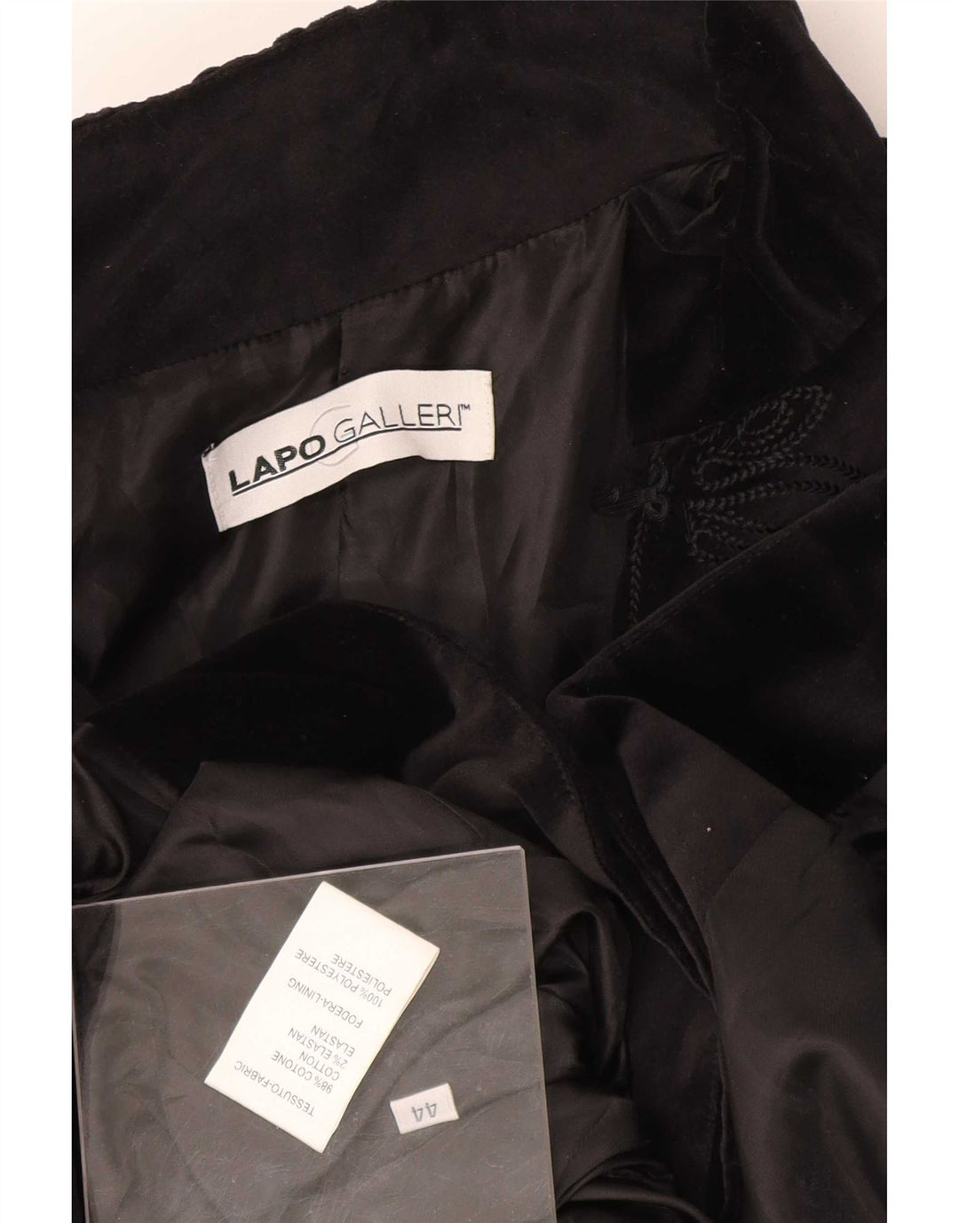 Soprabito Donna Lapo Galleri IT 44 Medio Nero Floreale Cotone