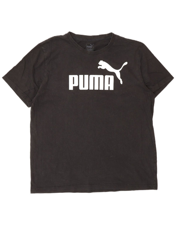 T-shirt grafica da uomo PUMA Top XL in cotone nero