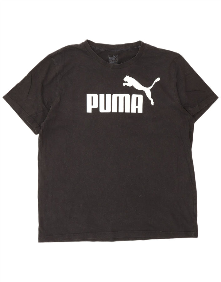 T-shirt grafica da uomo PUMA Top XL in cotone nero