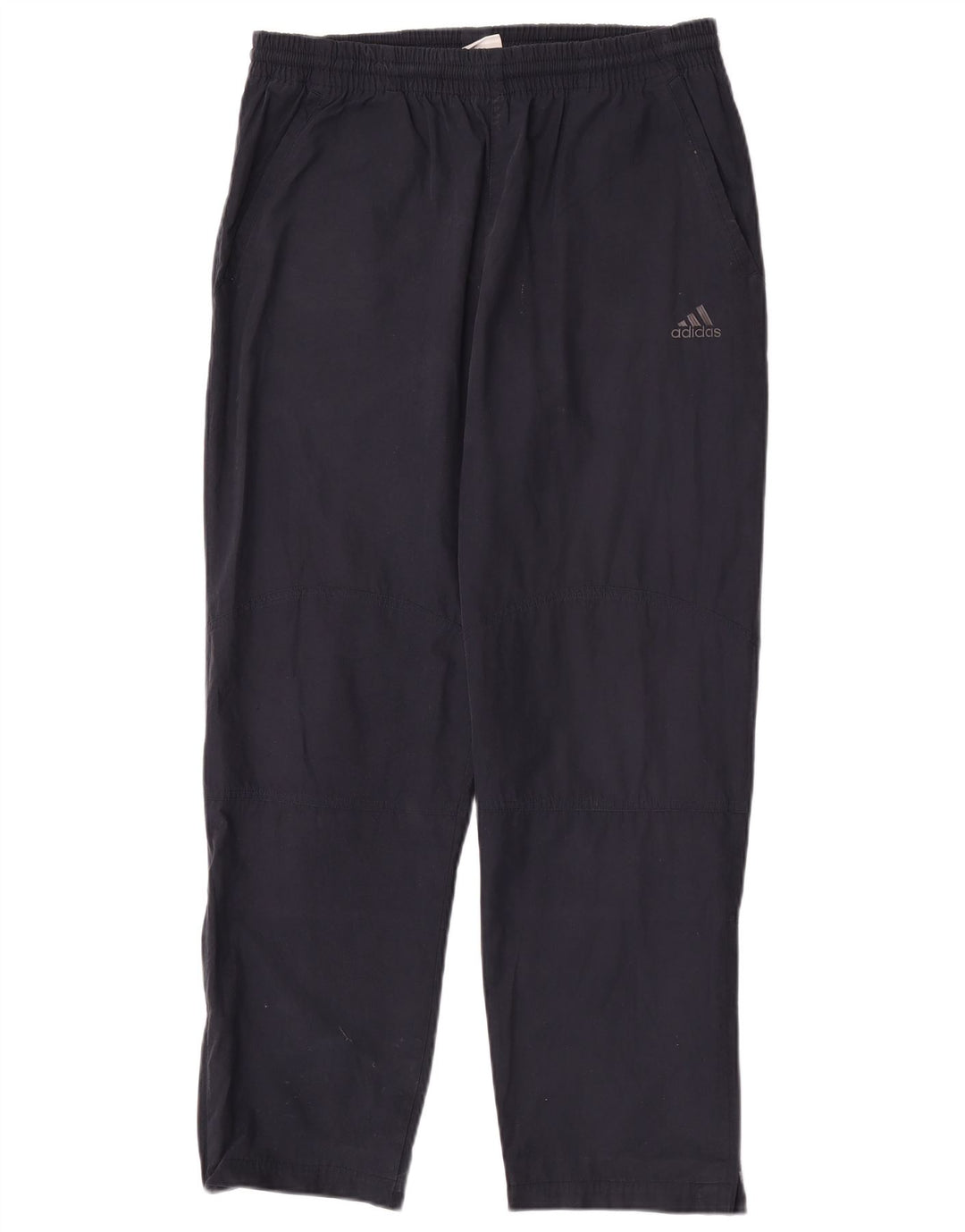 Pantaloni chino dritti da uomo Adidas W32 L30 poliestere blu navy