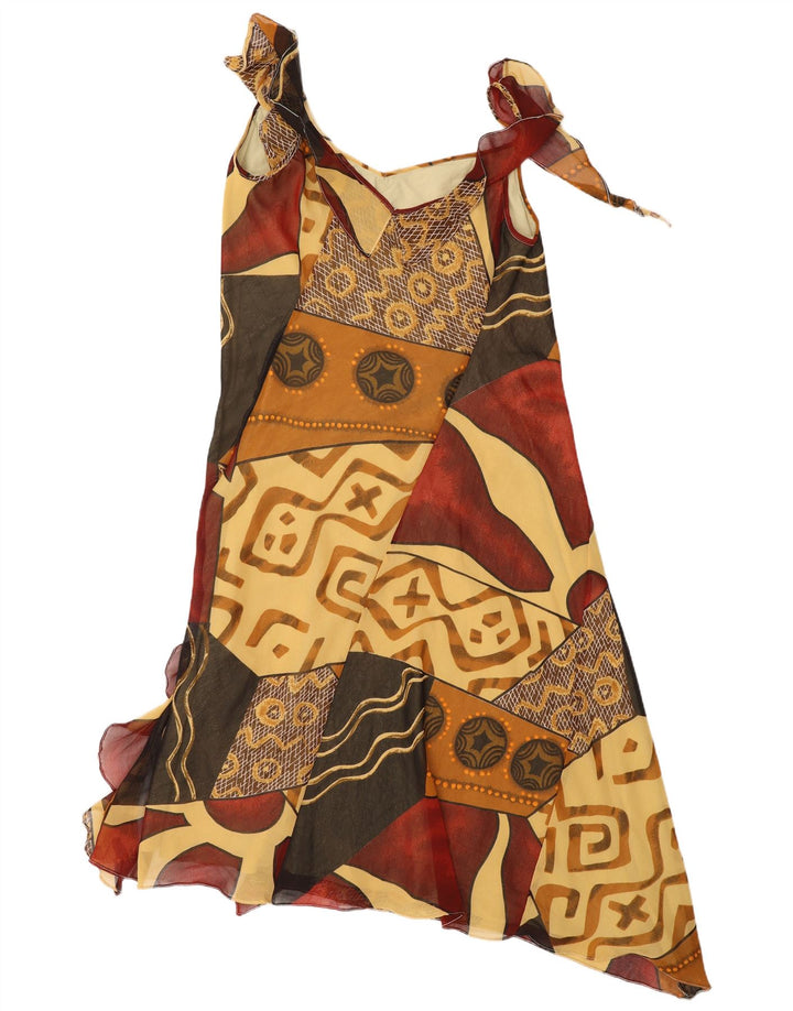 Abito asimmetrico da donna Rene Derhy IT 48 XL Patchwork multicolore