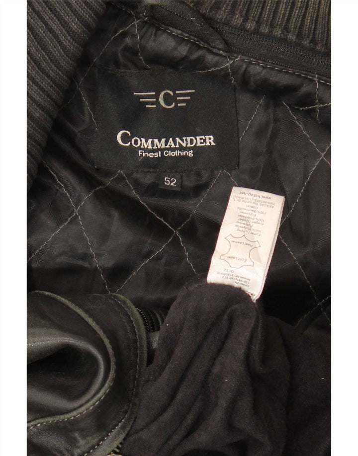 Giacca in pelle da uomo Commander IT 52 XL in pelle nera