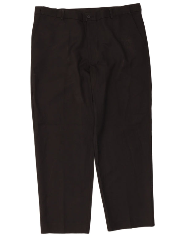 Pantaloni chino affusolati da uomo Farah W42 L31 poliestere nero